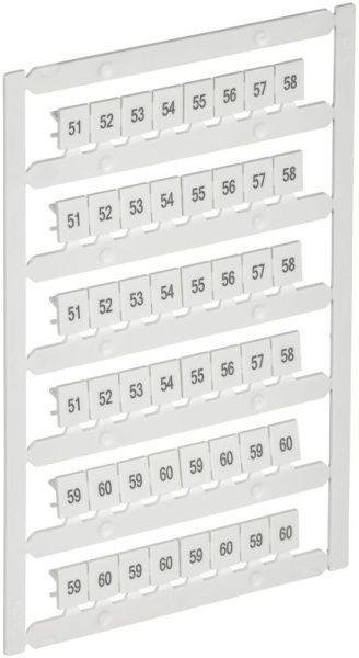 Маркер для CTS 6кв.мм/CP 10кв.мм "51-60" ARMAFIX IEK AF-CT10D-M-006-06