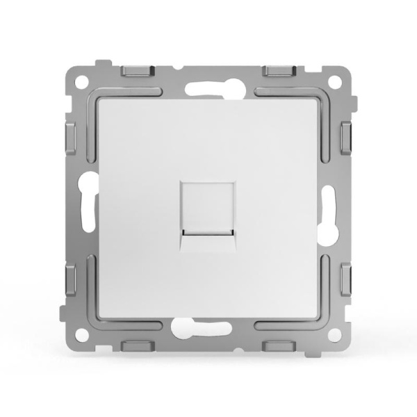 Розетка компьютерная 1-м СП Pixel RJ45 кат.5E механизм бел. TOKOV ELECTRIC TKE-PX-RC1-C01