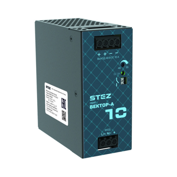 Источник питания ВЕКТОР-А-БП-1AC/48DC/10 СТЭЗ 50100007