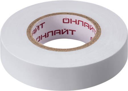 Изолента ПВХ 71 676 OIT-B15-20/WH бел. ОНЛАЙТ 71676