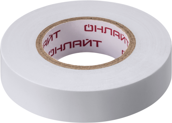 Изолента ПВХ 71 676 OIT-B15-20/WH бел. ОНЛАЙТ 71676