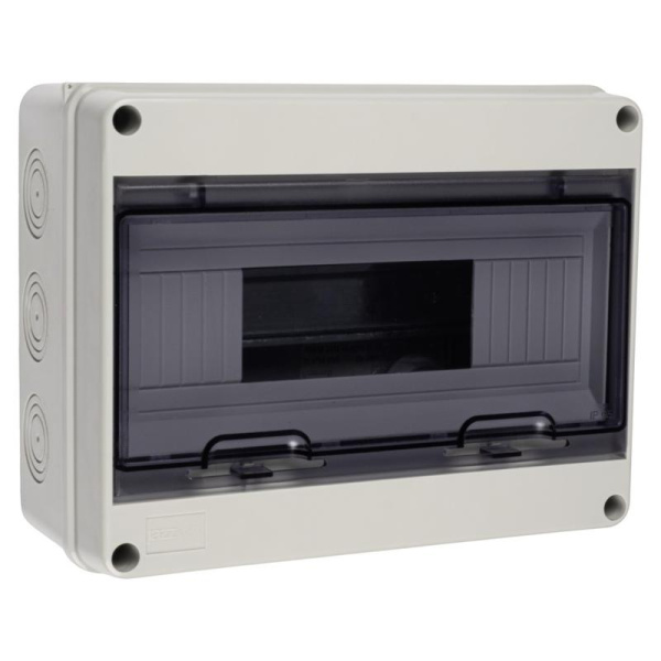 Бокс модульный накладной PDB/W 4012 GR (ЩРН-ПГ-12) IP65 пластик. JazzWay 5072084