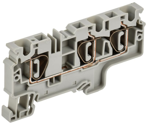 Клемма пружинная CX6-3 6кв.мм трехконтактная сер. ARMAFIX IEK AF-CT40-00-3-K03-006