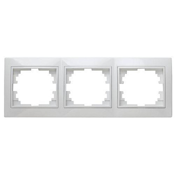 Рамка 3-м СП Plano 1-503-01 гор. бел. Intro Б0027627