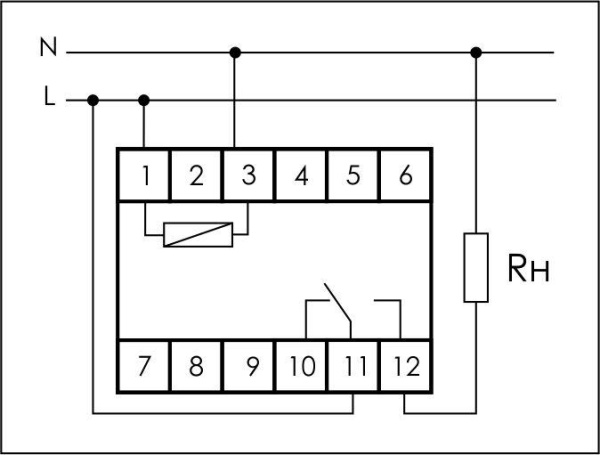 Реле времени PCR-513U 8А 12-264В AC/DC 1 перекл. IP20 задержка включ. монтаж на DIN-рейке F&F EA02.001.004