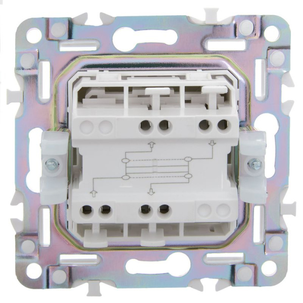 Выключатель перекрестный 1-кл. SKANDY 10А SK-V03S серебр. IEK SK-V13-0-10-K23