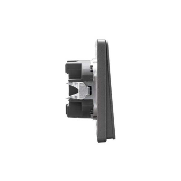 Выключатель 1-кл. СП ROUND MIELE 10А титан Kranz KR-78-0705-2