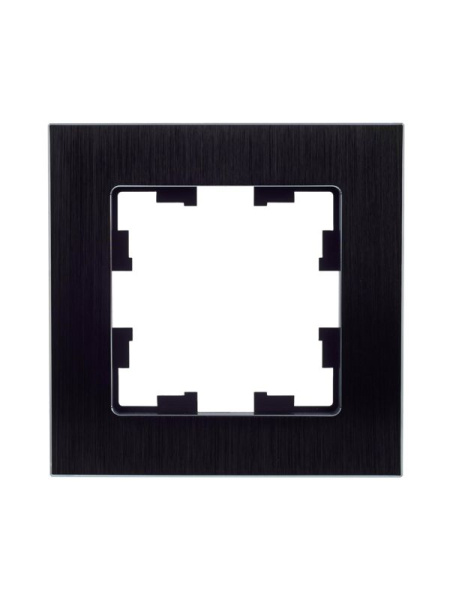 Рамка 1-м BRITE РУ-1-1-БрЧ металл черн. IEK BR-M12-M-K02