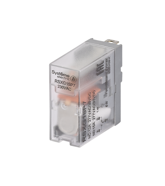 Реле 12А 1перекл. 230В AC SE RSXG15P7