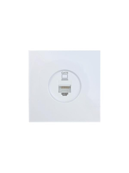 Розетка компьютерная 1-м СП ZIMA IP20 механизм бел. LEZARD 704-0288-140