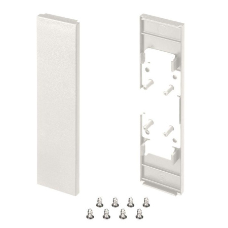 Заглушка SL-LINE-25100-DUAL WHITE глухая пластик (комплект) Arlight 043125