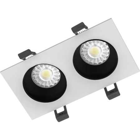 Рамка двойная ADJUSTABLE UGR/R бел./черн. СТ 2902000110