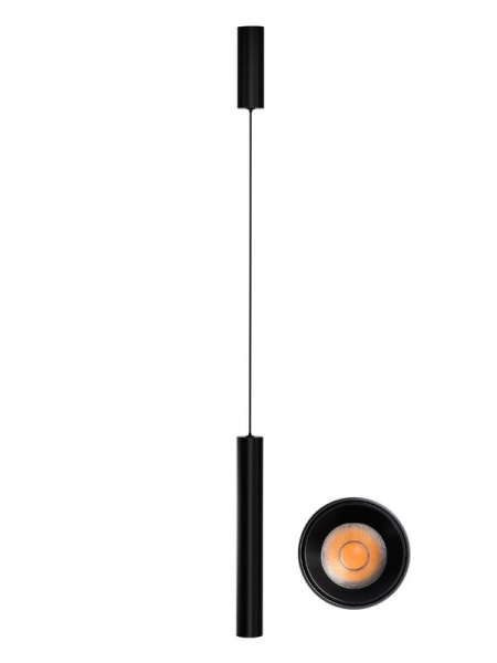 Светильник светодиодный TUBE SURFSP DLTB 12Вт 3000К тепл. бел. 800лм подвесной черн. OSRAM 4607194233083