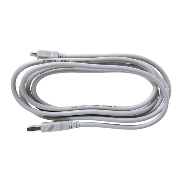 Шнур USB 2.0 (USB А-USB A) 1.8м сер. REXANT 18-1114
