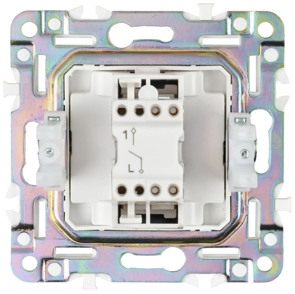 Выключатель 1-кл. SKANDY 10А SK-V01N никель IEK SK-V10-0-10-K50