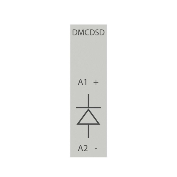 Ограничитель перенапряжений для миниконтакторов DMC и реле DCR с диодом 12-600VDC YON DMCDSD600
