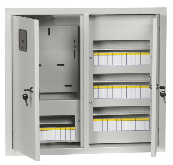 Корпус ЩУРв-3/48 TITAN 550х610х165мм IP31 метал. IEK MKM35-V-48-31-ZO