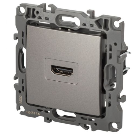 Розетка Эра12 12-3114-16 HDMI титан Эра Б0065714