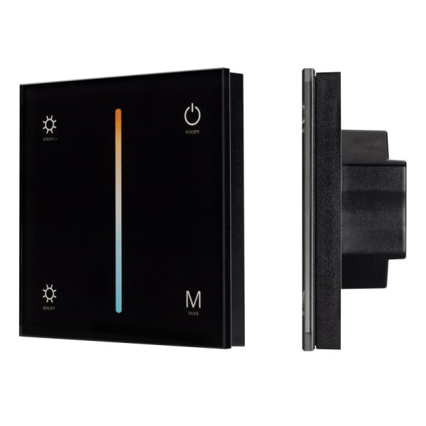 Панель сенсорная SMART-P21-MIX-G-IN 12-24В 4х3А 2.4G IP20 пластик черн. Arlight 033765
