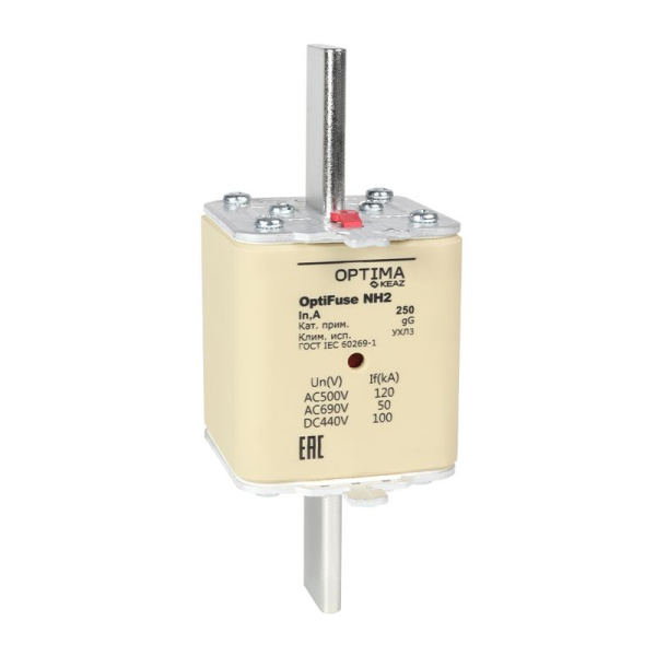 Вставка плавкая OptiFuse NH2-125-gG-УХЛ3 КЭАЗ 374950
