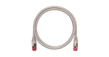 Патч-корд S/FTP 4 пары кат.6a (класс Ea) 500МГц 2хRJ45/8P8C BC (чистая медь) 26AWG (7х0.165мм) LSZH нг(А)-HFLTx сер. 3м NIKOMAX NMC-PC4SA55B-030-C-GY