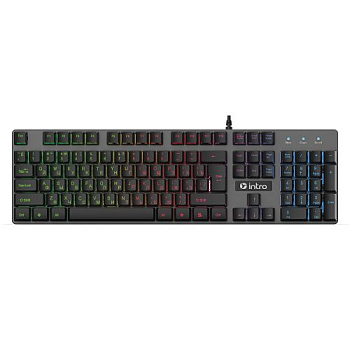 Клавиатура игровая KG480 проводная метал. с подсветкой черн. А0036180 Intro Б0060192