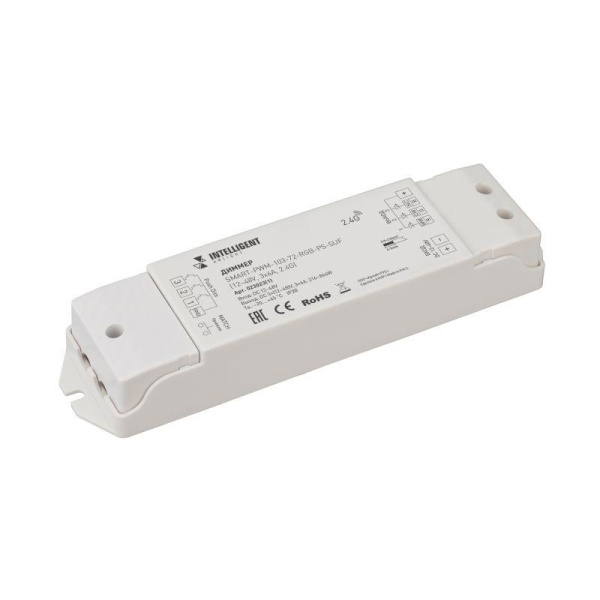 Диммер SMART-PWM-103-72-RGB-PS-SUF Grey 12-48В 3х6А 2.4G IP20 пластик INTELLIGENT Arlight 023023(1)