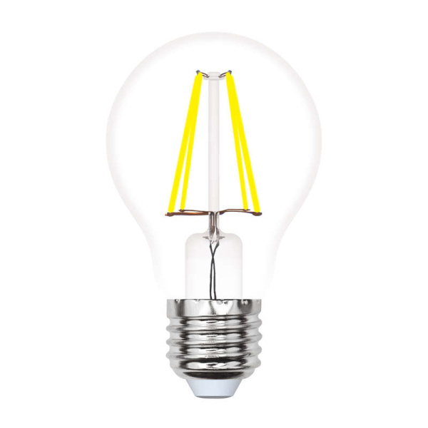 Лампа светодиодная LED-A60-7W/WW/E27/CL/MB грушевидная GLM10TR форма "А" прозр. Multibright свет теплый бел. 3000К 100-50-10 упак. картон Uniel UL-00002366