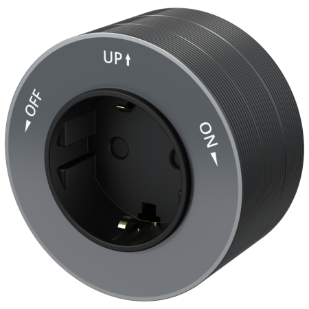Розетка MultiTrack 16А 250В 2P+E кругл. графит SE MTK13001G