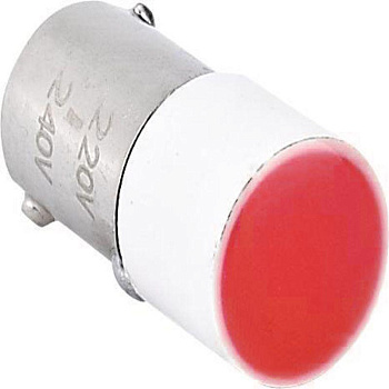 Лампа BA9s для NP2 AC/DC24В (LED) (R) красн. CHINT 576747