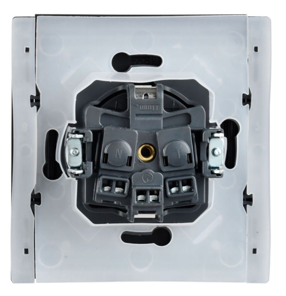 Розетка СП FORTE&PIANO 16А IP44 FP521 с заземл. защ. шторки с крышкой винт. крепл. сталь IEK FP-R16-16-44-K46