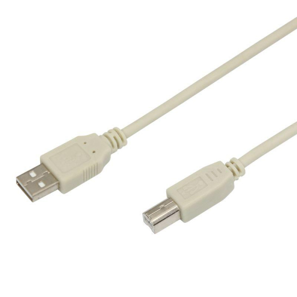 Шнур USB 2.0 (USB А-USB В) 1.8м сер. Rexant 18-1104