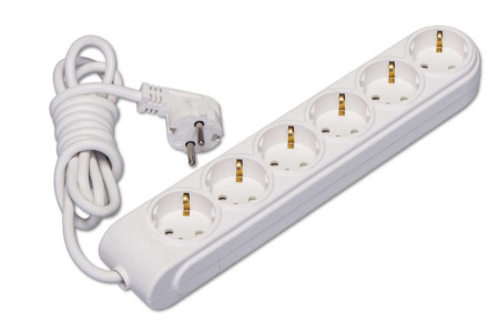 Удлинитель 6х15м с заземл. 16А IP20 защ. шторки Makel N6210093