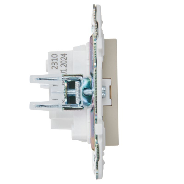 Розетка SKANDY 10А без заземл. без защ. шторок SK-R02B беж. IEK SK-R10-10-K10