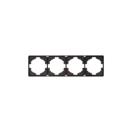 Рамка 4-м ROUND MIELE оникс Kranz KR-78-0754-3