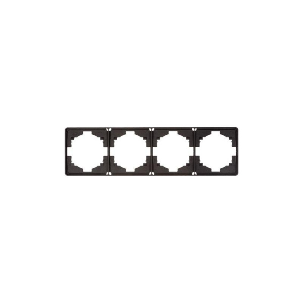 Рамка 4-м ROUND MIELE оникс Kranz KR-78-0754-3