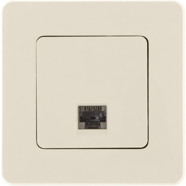 Розетка компьютерная СП Inspiria RJ45 кат.5E UTP IP20 сл. кость IEK 673826