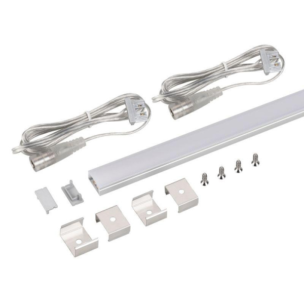 Набор для светодиодной подсветки ARL-KIT-SLIM-FC 24В Warm3000 14.4Вт/м IP20 2м алюм. + пластик Arlight 053439