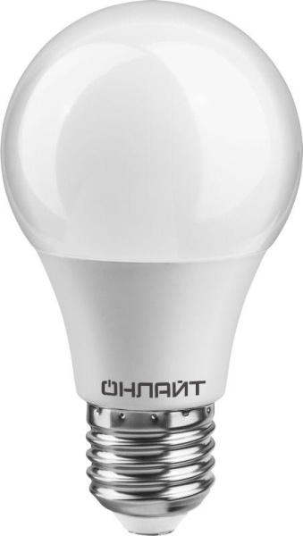 Лампа светодиодная 90 399 OLL-A55-11-230-4K-E27 11Вт грушевидная 4000К E27 90-240В PRO ОНЛАЙТ 90399