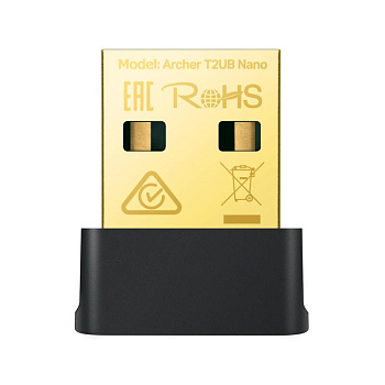 Адаптер Archer T2UB Nano AC600 ультракомпактный двухдиапазонный Wi-Fi USB Bluetooth 4.2 TP-Link 1922047