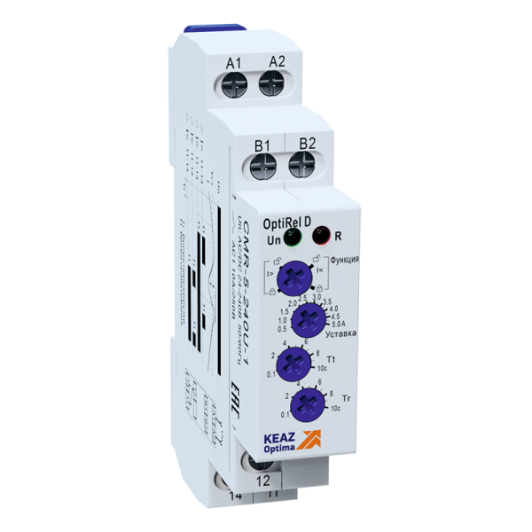 Реле контроля тока OptiRel D CMR-1-240U-1 01…1А 10А 1СО 24-240АС/DC КЭАЗ 332026