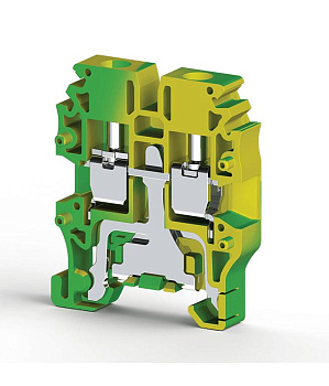Клеммник винтовой мини 2.5кв.мм (земля) MVK 2.5T Klemsan 0.0.0.3.34420