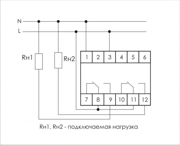 Реле времени PCA-514 2х8А 230В 2 перекл. IP20 задержка выключ. монтаж на DIN-рейке F&F EA02.001.005