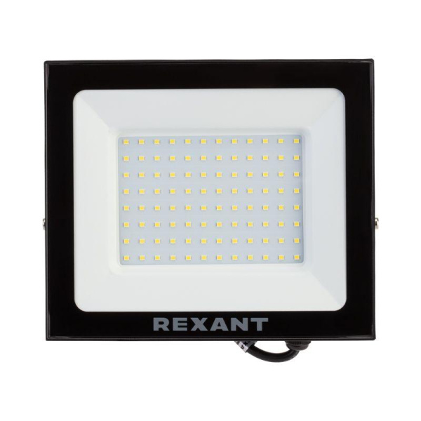 Прожектор светодиодный 100Вт 200-260В IP65 8000лм 6500К хол. бел. Rexant 605-005