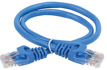 Патч-корд кат.5E UTP 1м син. ITK PC03-C5EU-1M