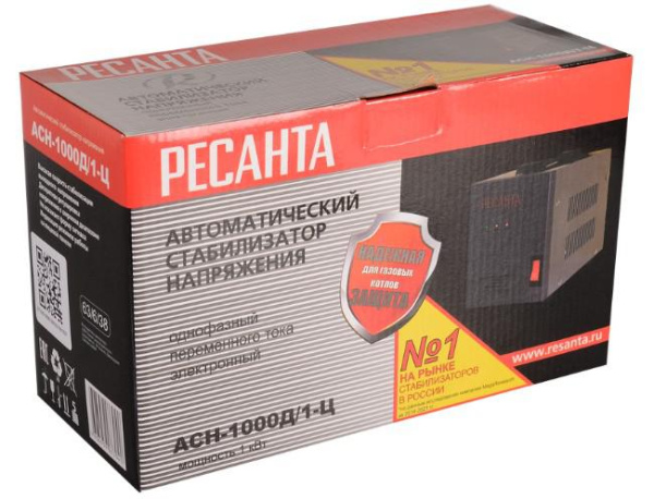 Стабилизатор напряжения АСН-1000Д/1-Ц Ресанта 63/6/38