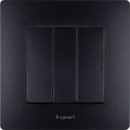 Рамка 1-м СП Etika IP20 антрацит IEK 672581