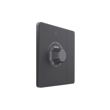 Светорегулятор 1-кл. СП TRIAC Systeme Infinity 10А 300Вт 250В с выключателем вулканический пепел SE FSE000721