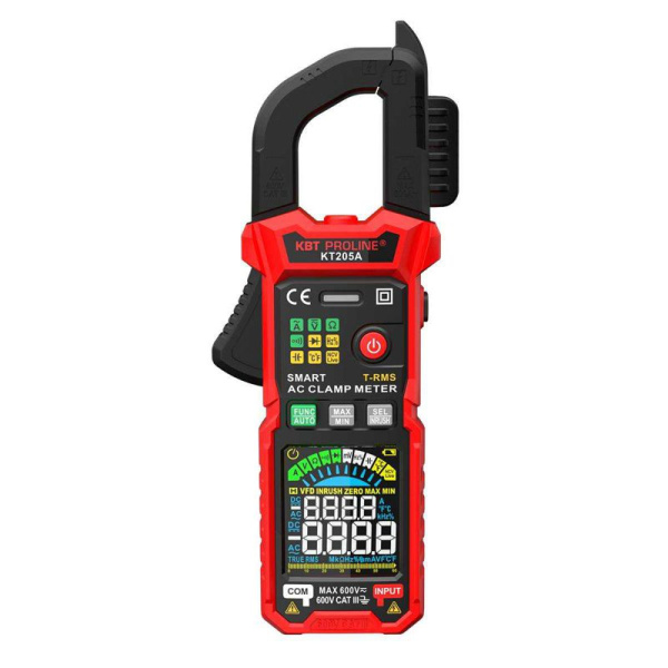 Клещи токовые цифровые КТ 205А PROLINE КВТ 90385