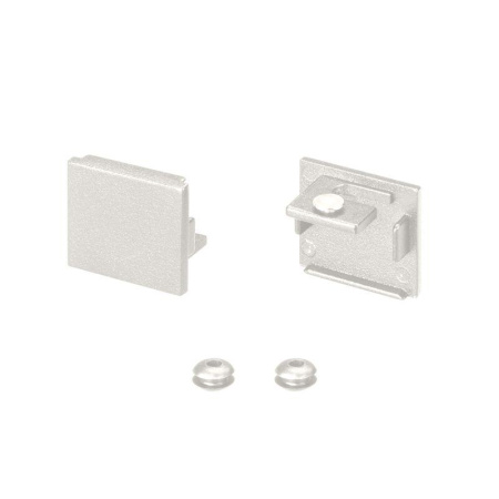 Заглушка SL-LINE-2522 WHITE глухая металл (комплект) Arlight 043120